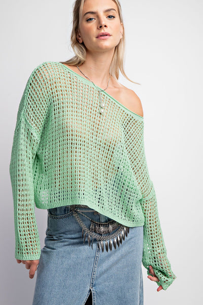 Open Knitted Sweater