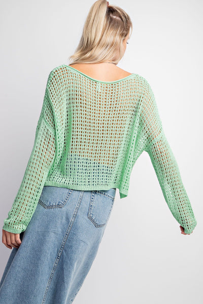 Open Knitted Sweater
