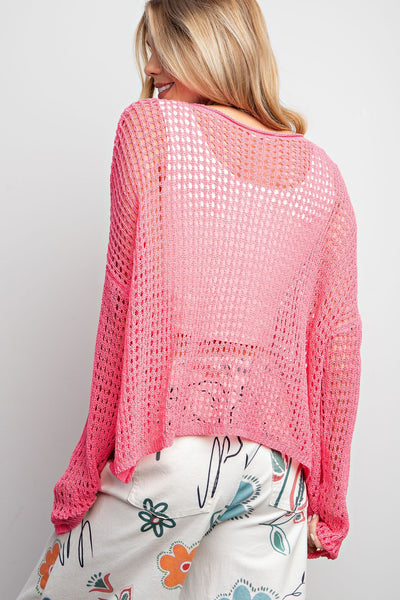 Open Knitted Sweater