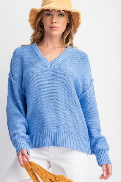 V Neck Knit Sweater