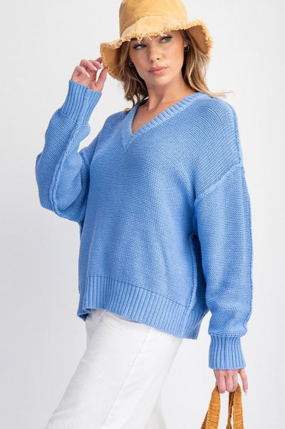 V Neck Knit Sweater