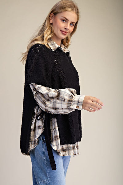 Half Sleeve Knitted Sweater