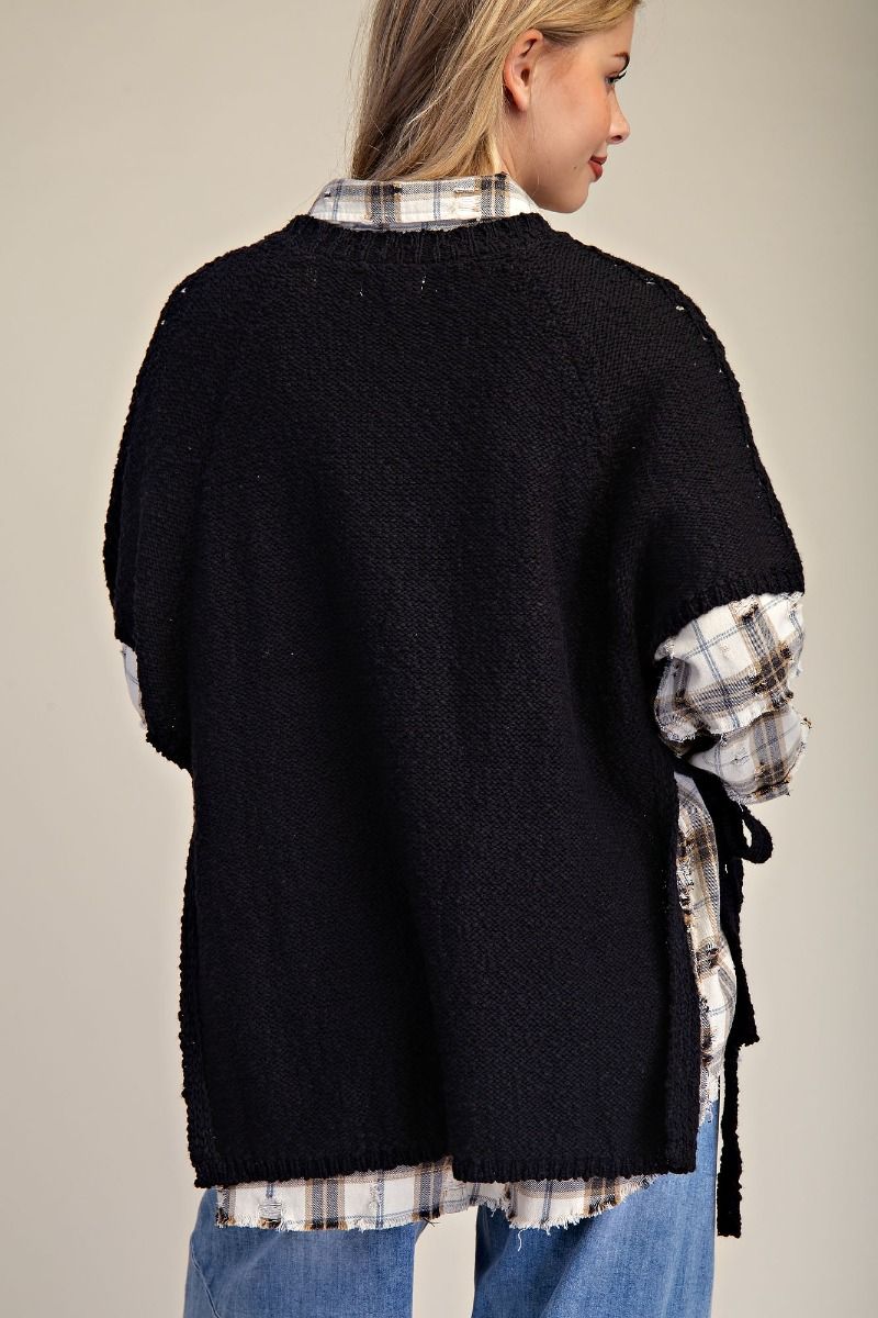 Half Sleeve Knitted Sweater