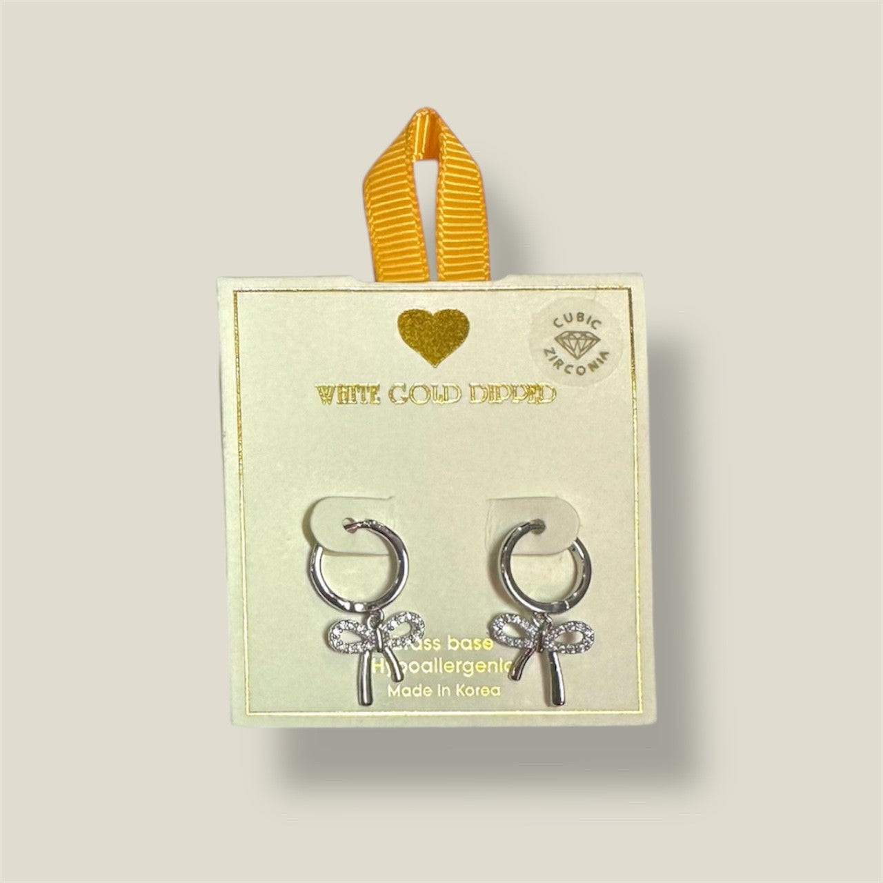 Bow Huggie Hoop Earring