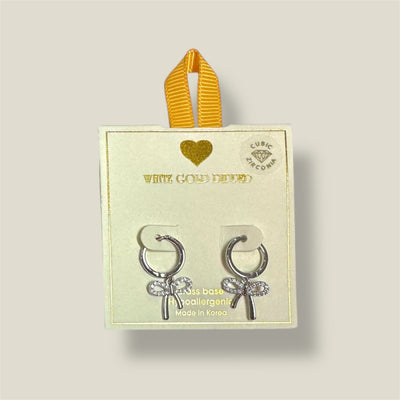 Bow Huggie Hoop Earring