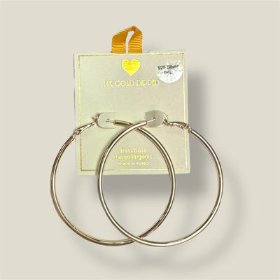 Oversized Solid Hoop Earring