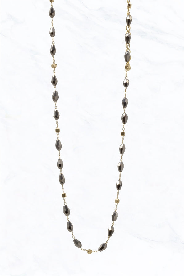 Glass Bead Choker Necklace