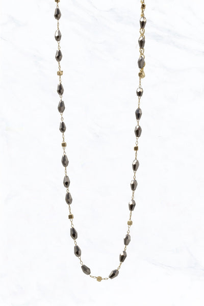 Glass Bead Choker Necklace