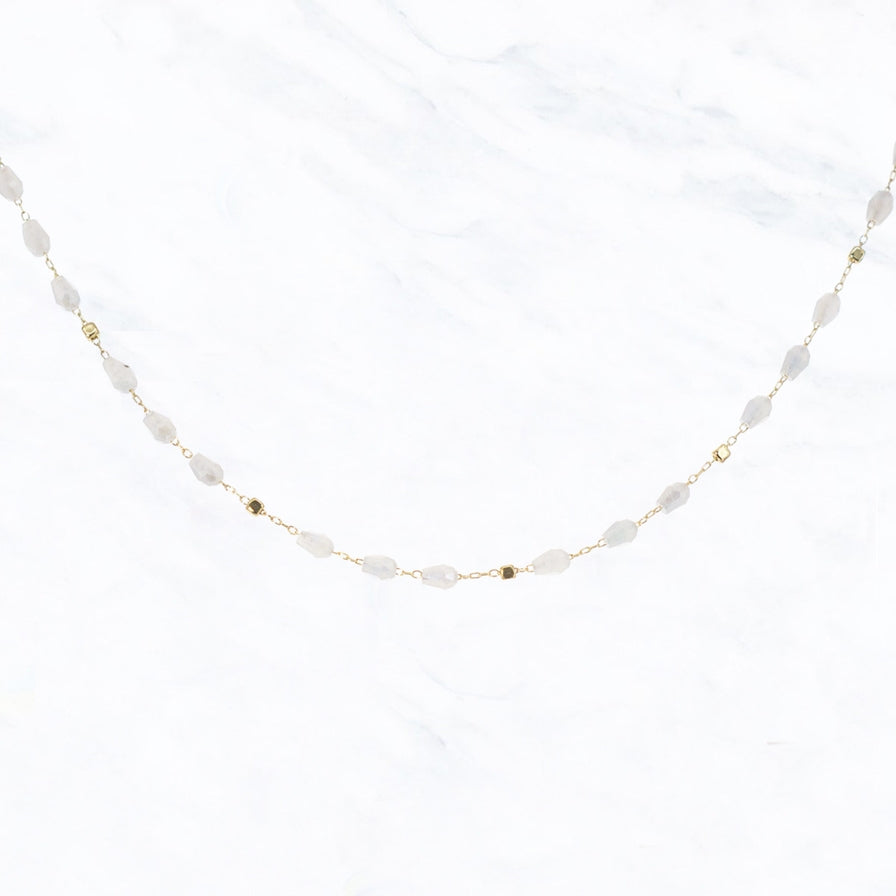 Glass Bead Choker Necklace