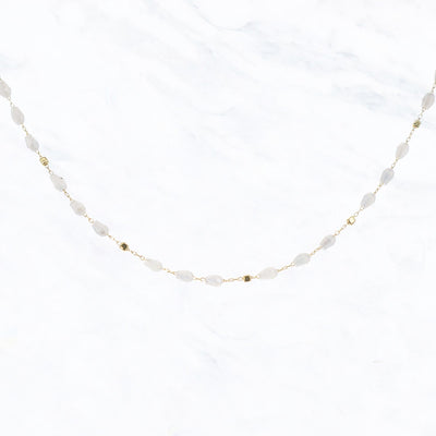 Glass Bead Choker Necklace