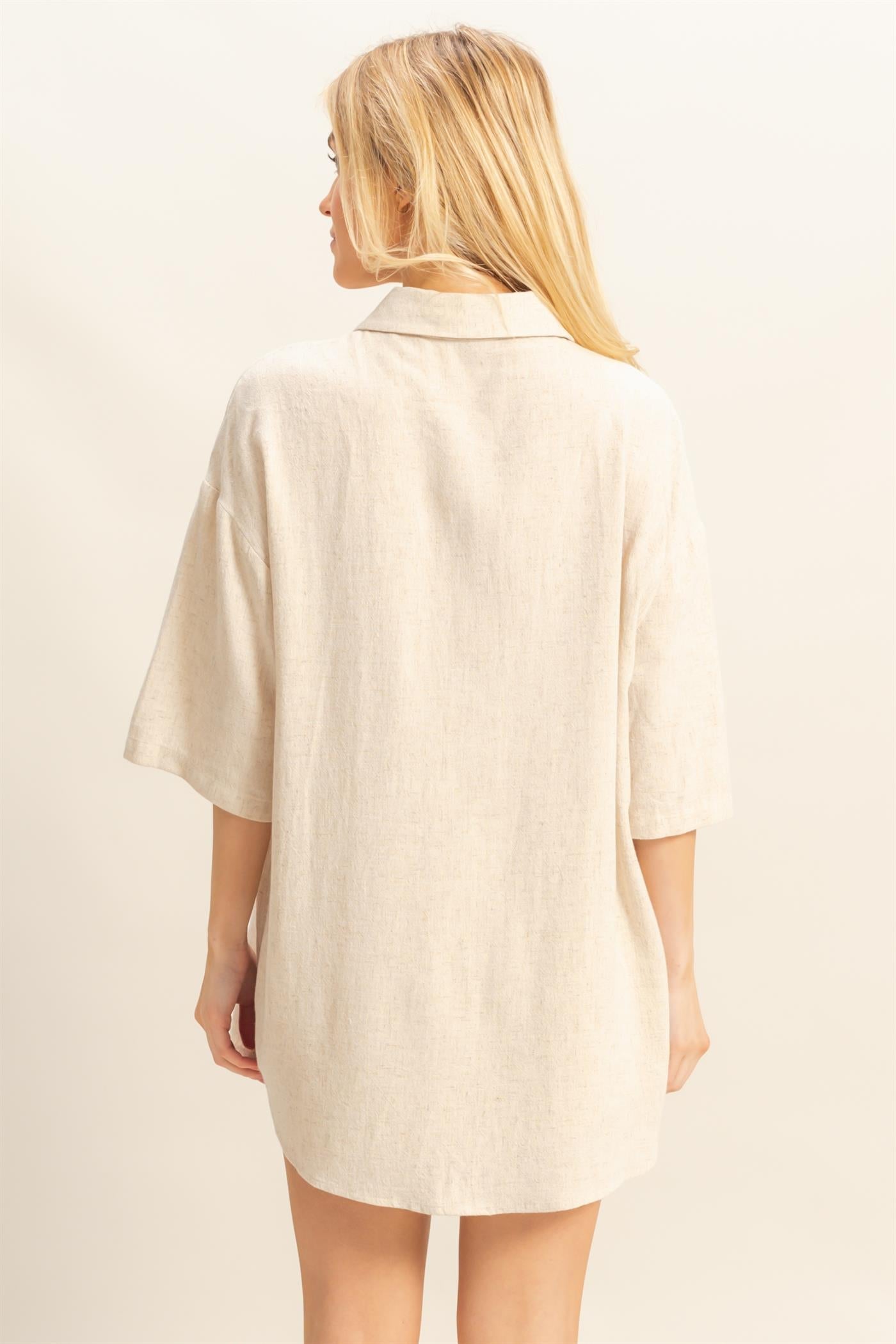 Linen Shorts & Shirt Set