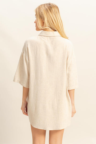 Linen Shorts & Shirt Set