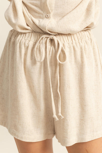 Linen Shorts & Shirt Set