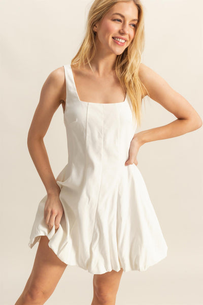 Bubble Hem Mini Dress