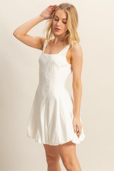 Bubble Hem Mini Dress