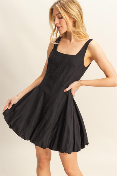 Bubble Hem Mini Dress