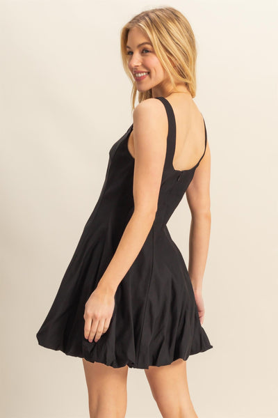 Bubble Hem Mini Dress