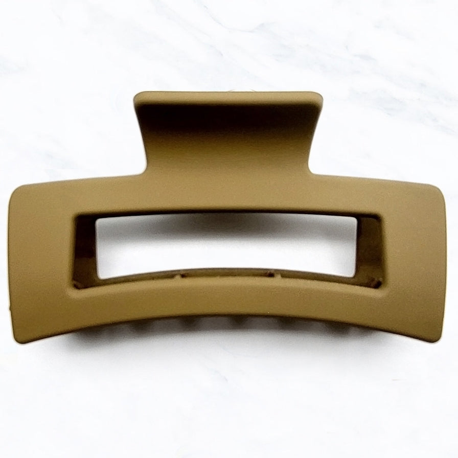 Matte Open Rectangle Claw Clip