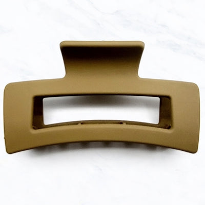 Matte Open Rectangle Claw Clip