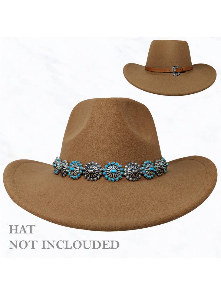 Concho Buckle Hat Band
