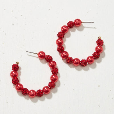 Christmas Ornament Hoop Earring