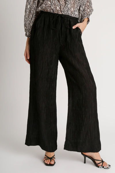 Crinkle Wide Leg Pant