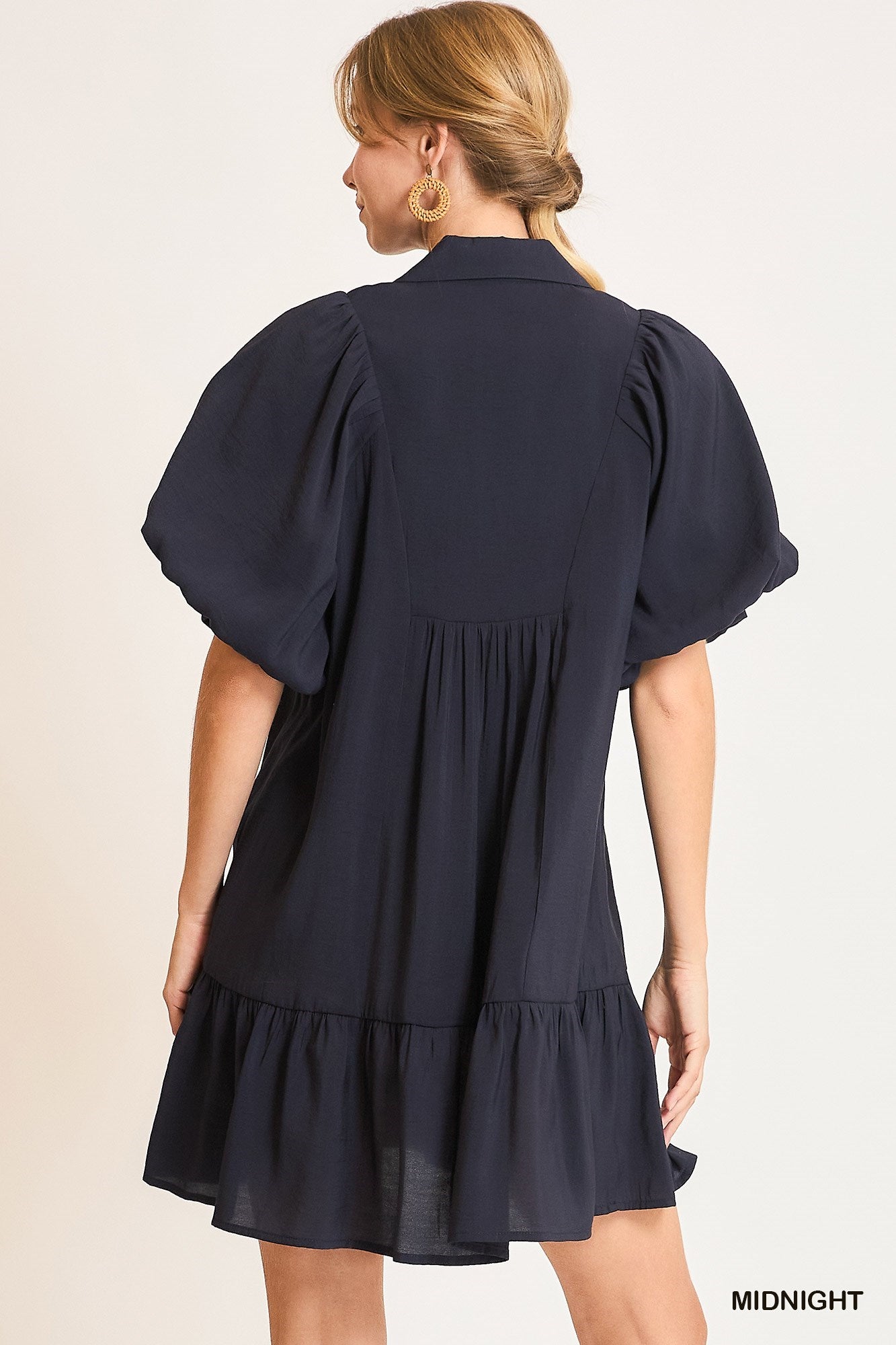 Smocked Babydoll Tiered Dress