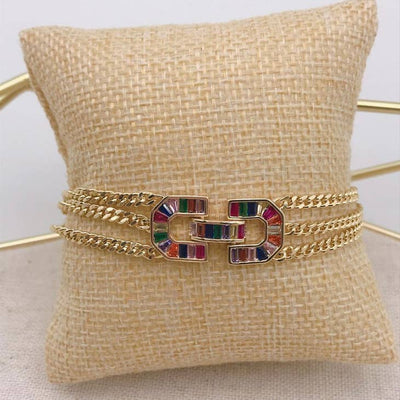 Crystal Lock Bracelet