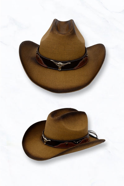 Leather Longhorn Hat Band