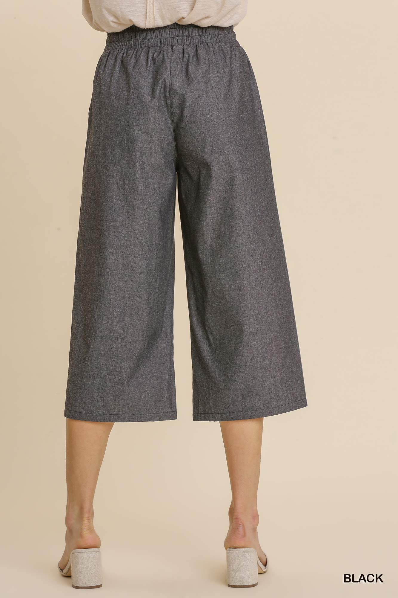 Cropped Drawstring Pants