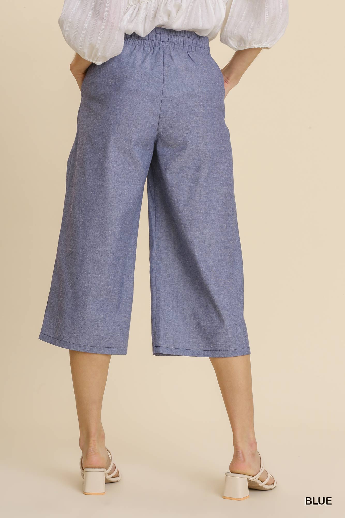 Cropped Drawstring Pants