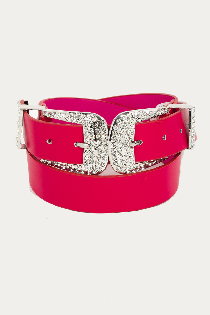 Studded Faux Leather Belt