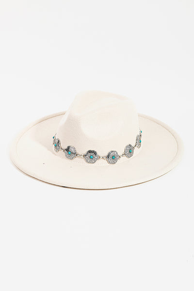 Concho Shield Fedora Hat