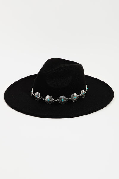 Concho Shield Fedora Hat