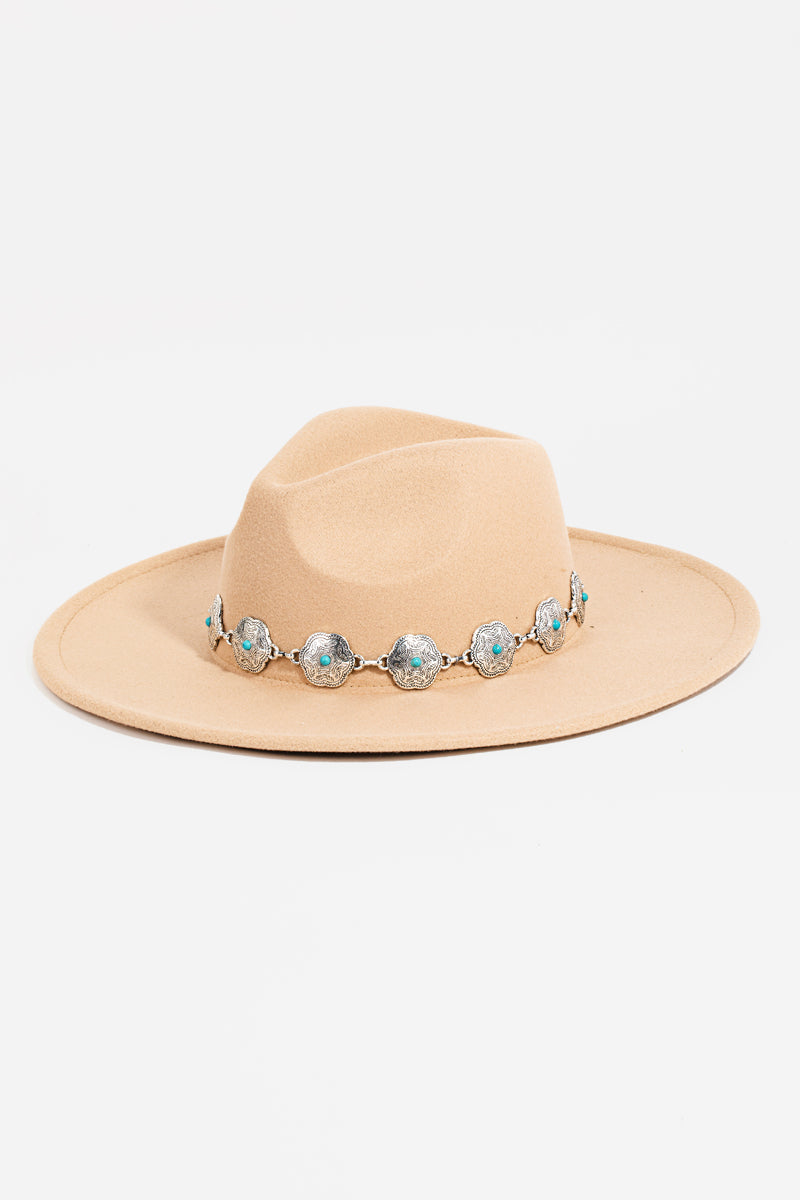 Concho Shield Fedora Hat