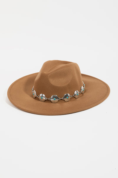 Concho Shield Fedora Hat