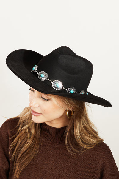 Concho Strap Cowboy Hat