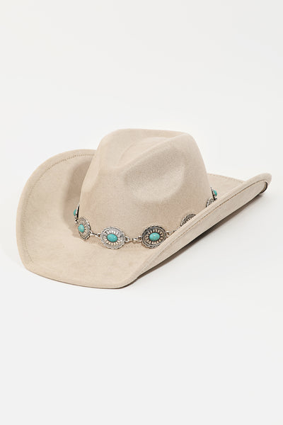 Concho Strap Cowboy Hat