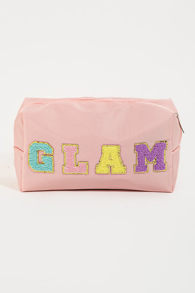 Chenille Letter Travel Pouch