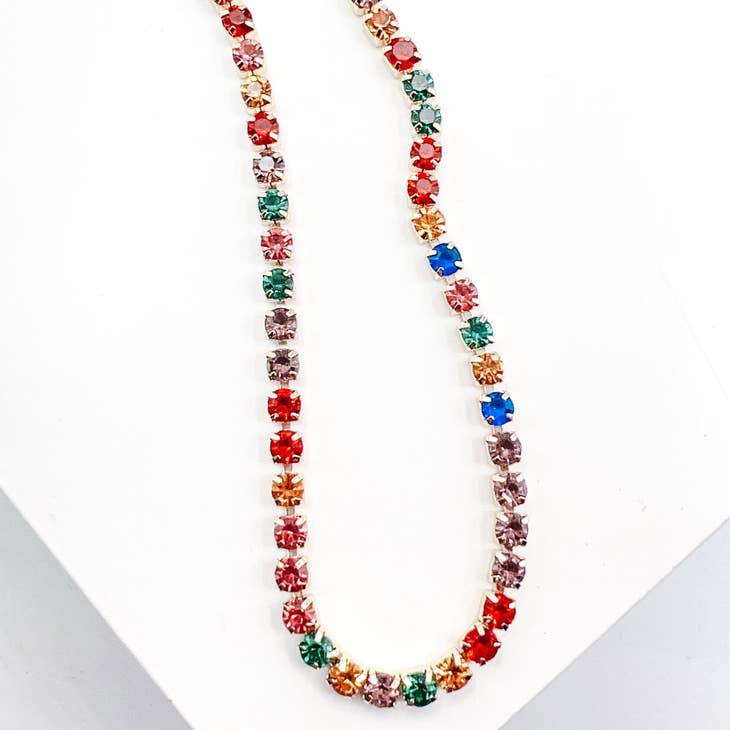 Multi Crystal Necklace