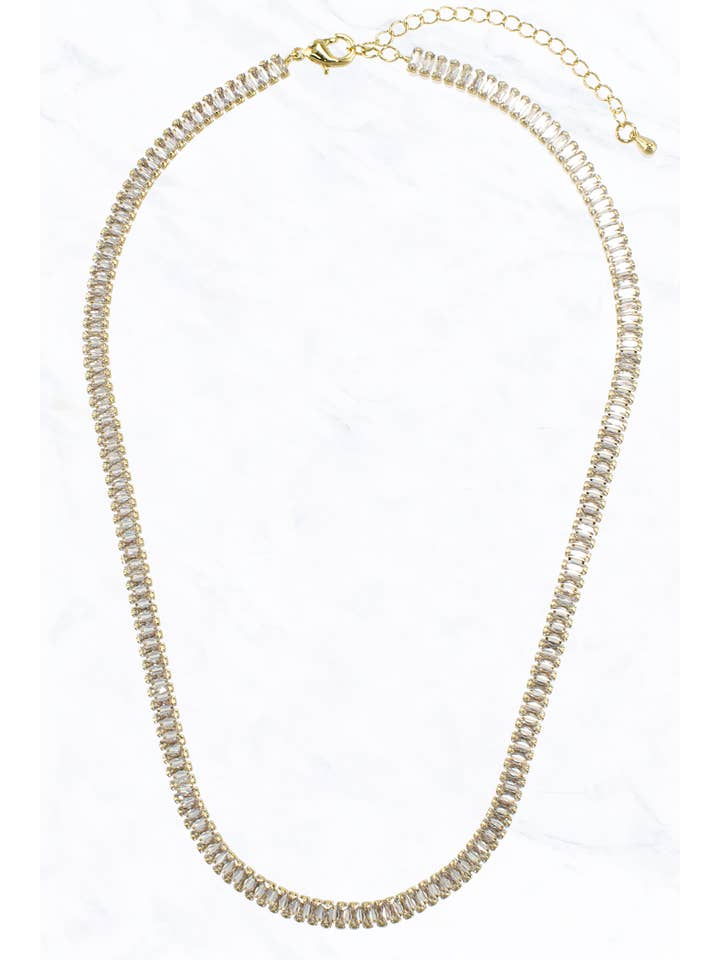 Baguette Stone Necklace