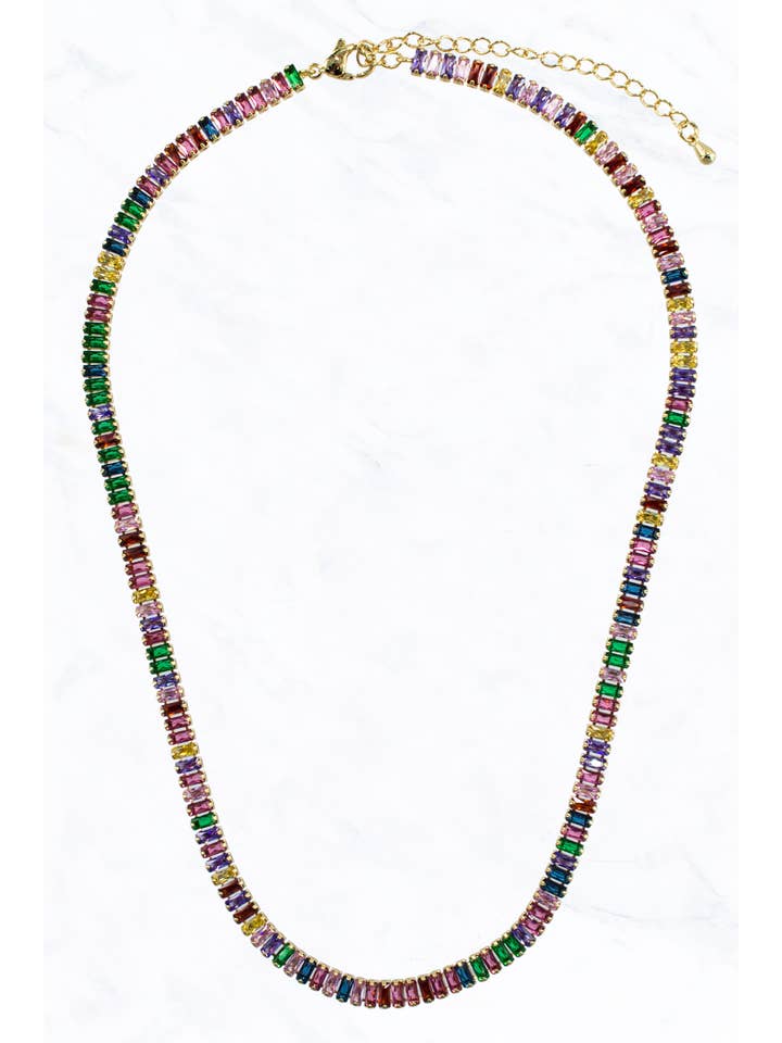 Baguette Stone Necklace