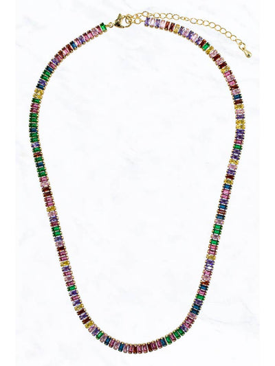 Baguette Stone Necklace