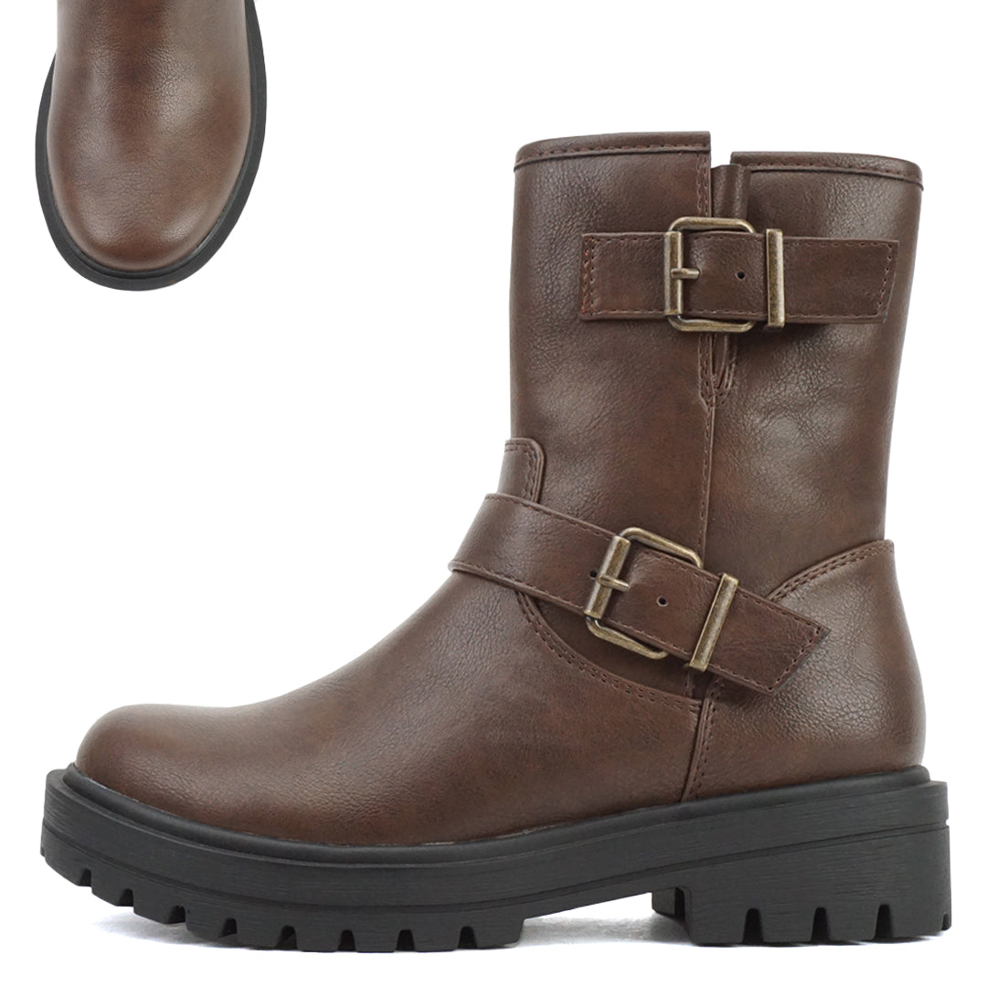 Buckle Moto Boot