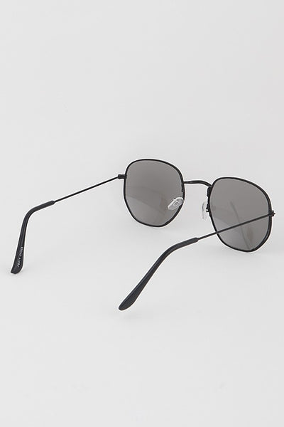 Round Geometric Tinted Sunglasses