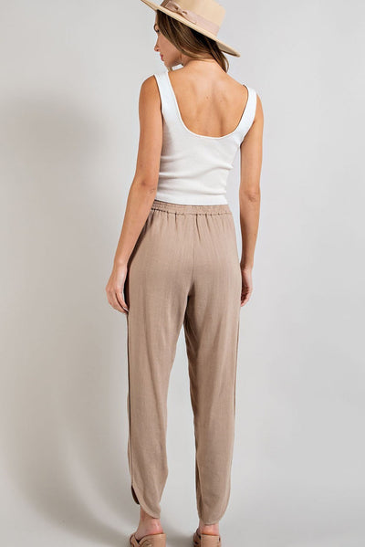 Linen Smocked Pants