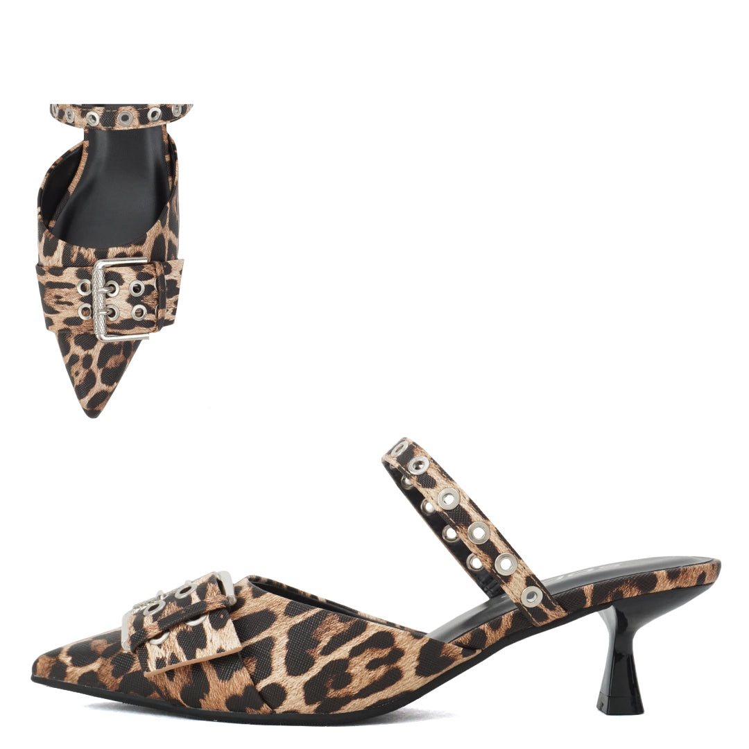 Buckle Detail Kitten Heel