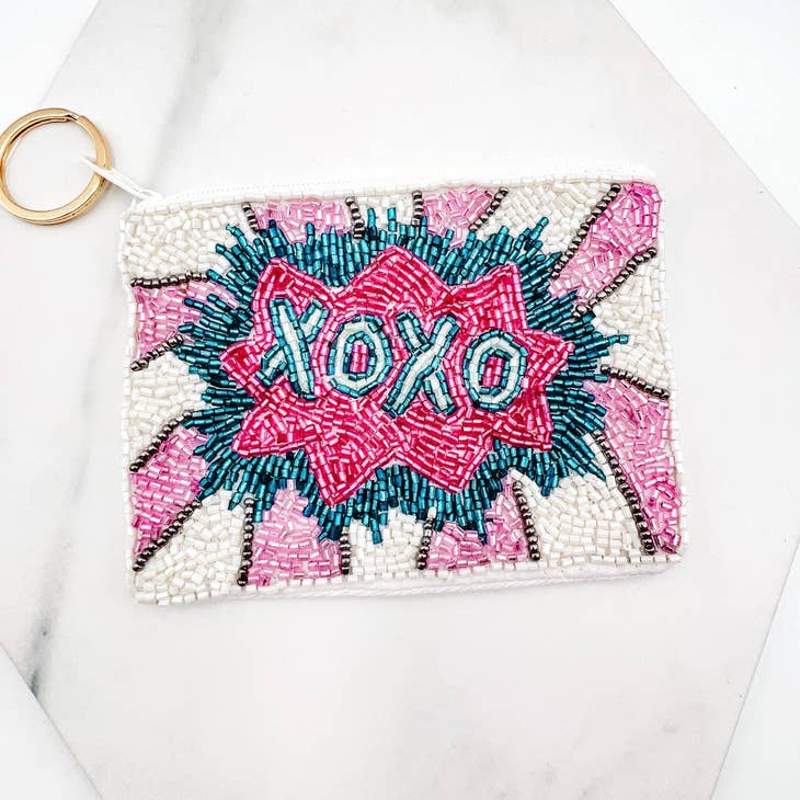 XOXO Keychain Pouch