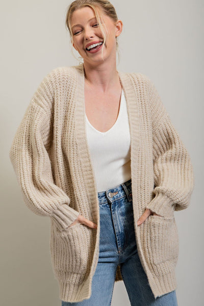 Knit Pocket Cardigan