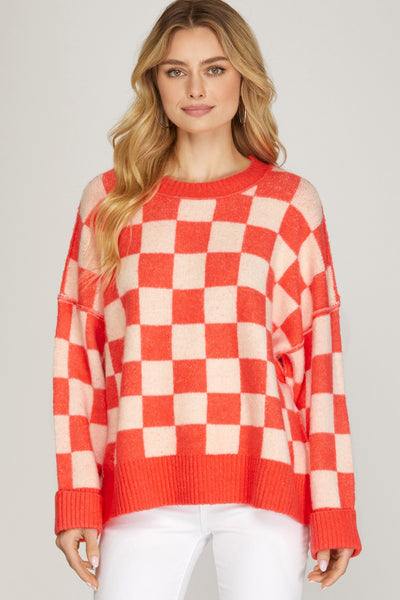 Checkerboard Sweater